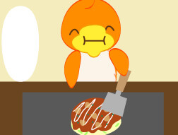 ともちゅんとお好み焼き